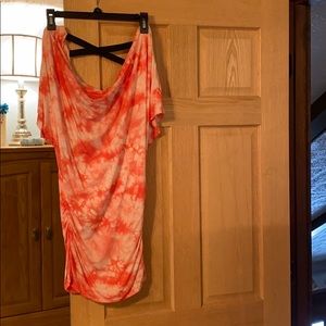Orange & Cream tie dye shirt